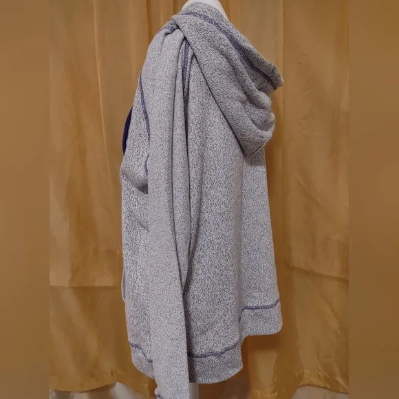 NWOT Wicked hoodie sweatshirt grey with purple accents - Picture 5 of 7